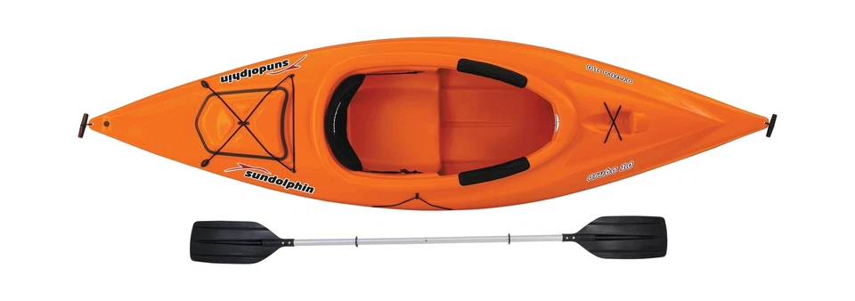 Sun Dolphin Aruba 10-Foot Sit-in Kayak Tangerine - Image 4 of 4