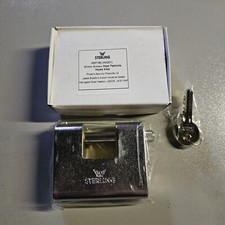 Sterling ASP180 81mm Armour Steel Padlock Brand New With 3 Keys