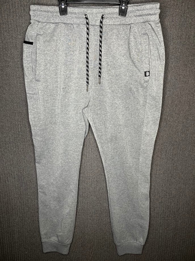 Ecko Unltd Sweatpants Men's XL Gray Tapered Cuffed Y2k Sport Hip