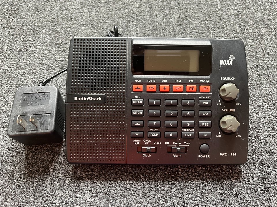 RadioShack Pro 20-136 Desktop Radio Scanner with Weather Alert USED SEE ...
