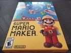 Super Mario Maker Wii U Edition Nintendo Wii U New Factory Sealed