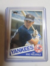 1985 Topps New York Yankees Baseball Card #638 Mike Pagliarulo-