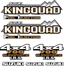 Gold Decals emblem graphics sticker kit axi ax 4 fit Suzuki KingQuad 700 750 450