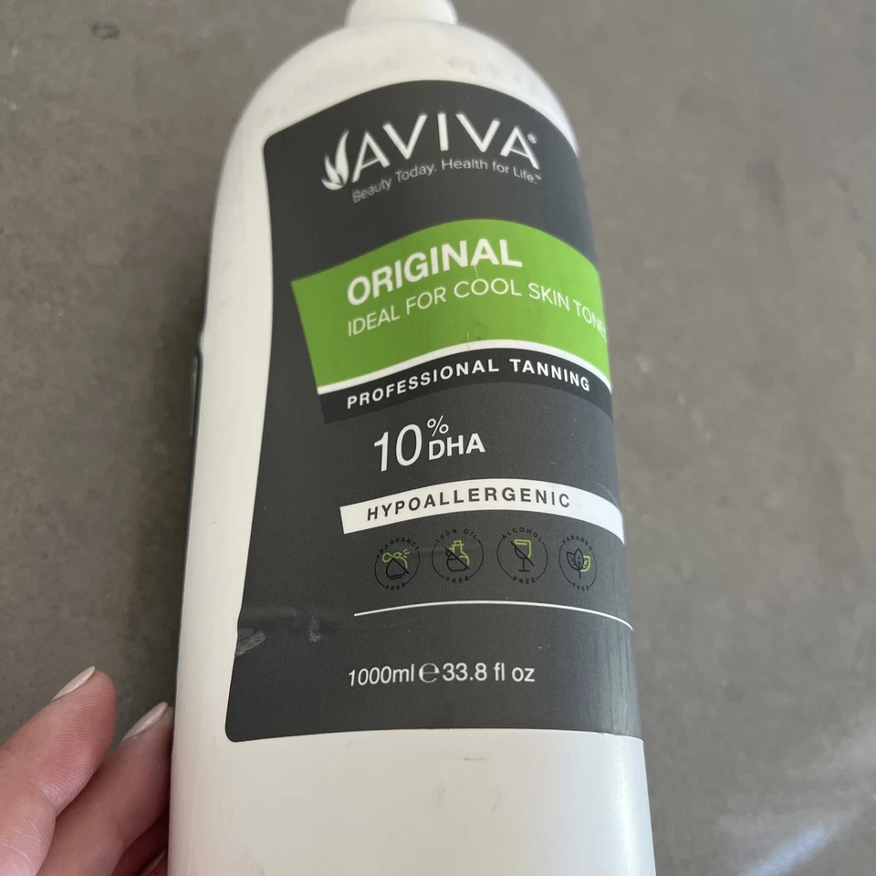 Aviva Original 10% Solución Bronceadora Sin Sol 1 Litro | Sellada con ¡Envío Rápido! LEER DESC Foto 2 de 4
