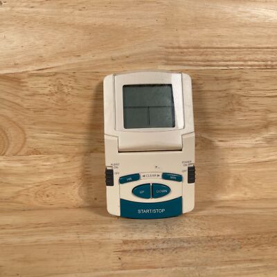 White Portable LCD Display 5-Buttons Digital Kitchen Cooking Thermometer & Timer