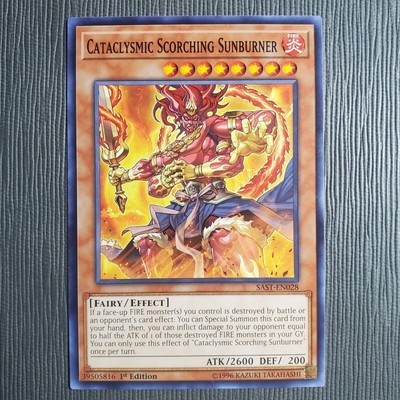 Cataclysmic Scorching Sunburner [1st Edition] SAST-EN028 YuGiOh Savage ...