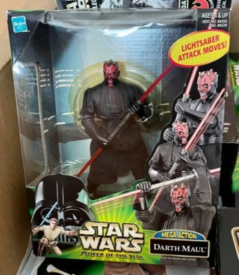 Star Wars Episode 1 - Macht der Jedi-Ritter - ''Mega Action Darth Maul'' Hasbro 2000 NEU