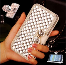 For Moxee M2160 Case Bling Diamond flip luxury Leather Card stand Wallet