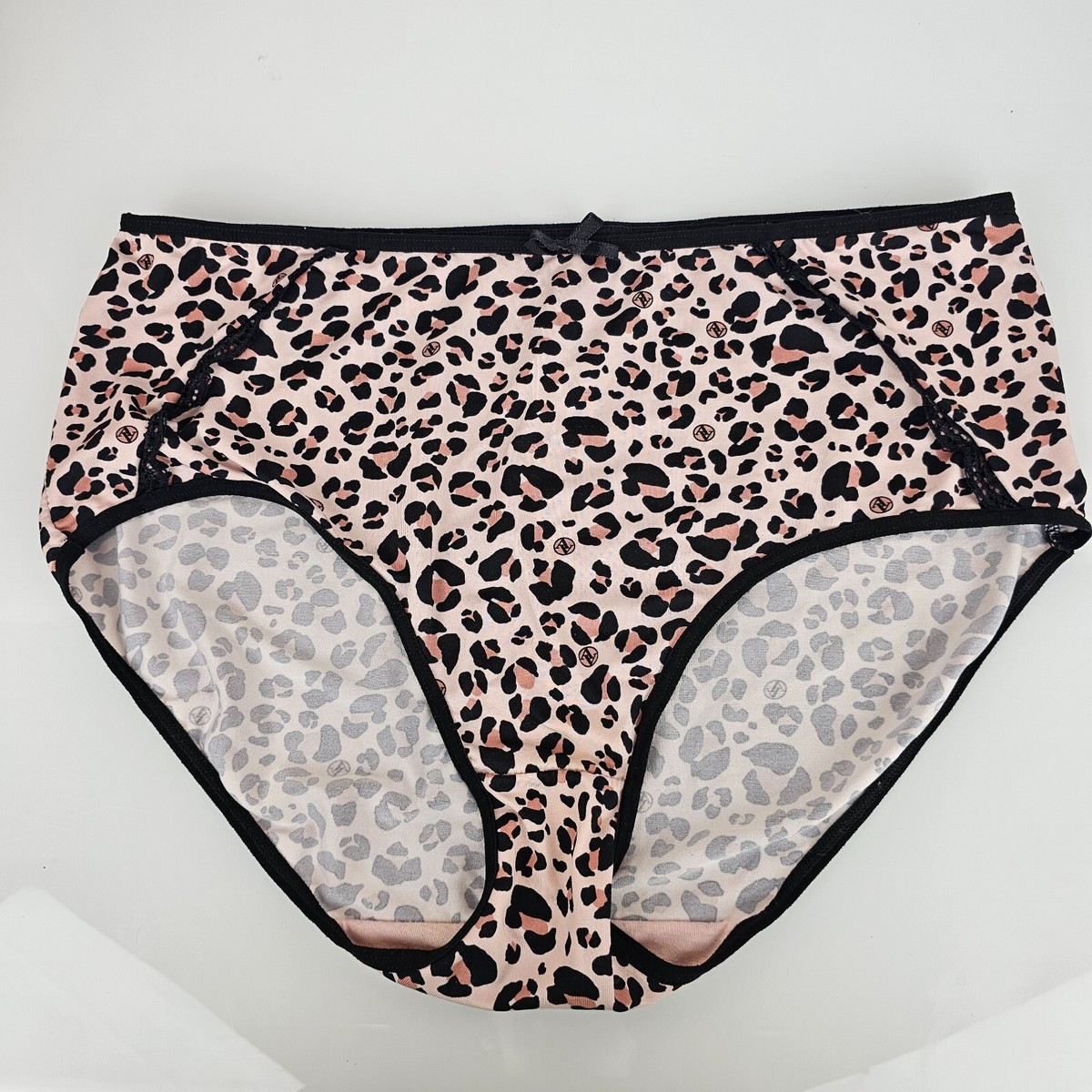 Adrienne Vittadini Womens Leopard Print Microfiber Briefs Panties