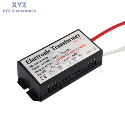 60W 120W 160W AC110V/220V To AC12V Halogen Lamp Light Electronic Transformer