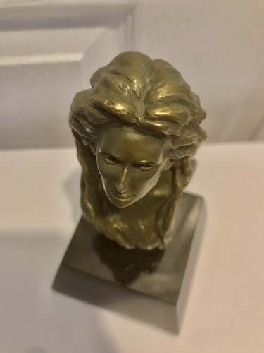 Beckie Kravetz FREIA Opera Signed Bronze Art Statue Bust Sculpture on Stand - Picture 11 of 14