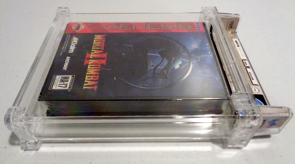 Mortal Kombat II (2) Sega Genesis Clamshell ACCLAIM Sealed New WATA 8.5 A Graded - Image 2 of 4