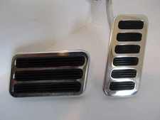 BILLET ALUMINUM GAS/BRAKE PEDAL SET HOT ROD RAT ROD UNIVERSAL #8600POL/8500POL