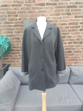 Eileen Fisher Jacket Coat Size Large 70% Wool Grey Jersey Vgc