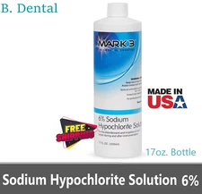 Mark3 Dental Endo Sodium Hypochlorite Solution 6% 17oz. Btl Irrigation Solution