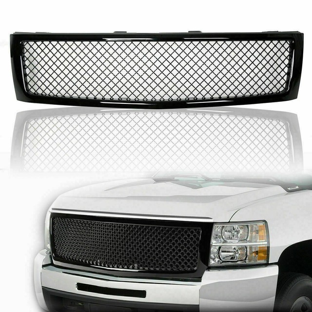 2 PCs BILLET GRILLE GRILL FOR CHEVY SILVERADO 2500/3500 2003 04 05 06