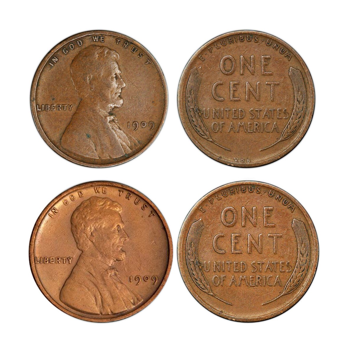 NEW 1909 and 1909 VDB “First-Year of Issue