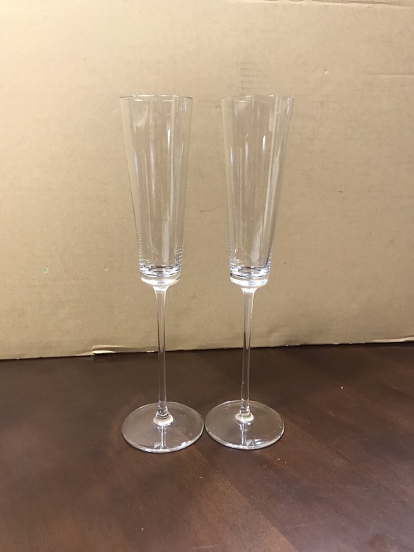 Colle Crystal Designs Claudio Marturano Toasting Flutes