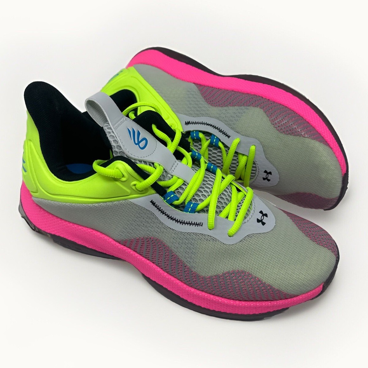 Under Armour Curry HOVR Splash 2 Mens US 10 Halo Grey Lime Under Armour Curry HOVR Splash 2 Mens US 10 Halo Grey Lime
