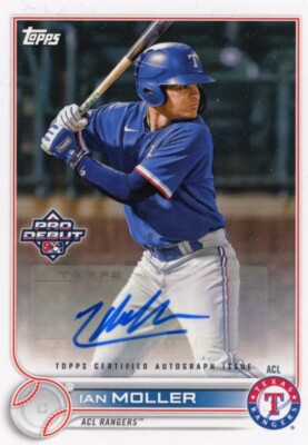 Ian Moller Auto 2022 Topps Pro Debut