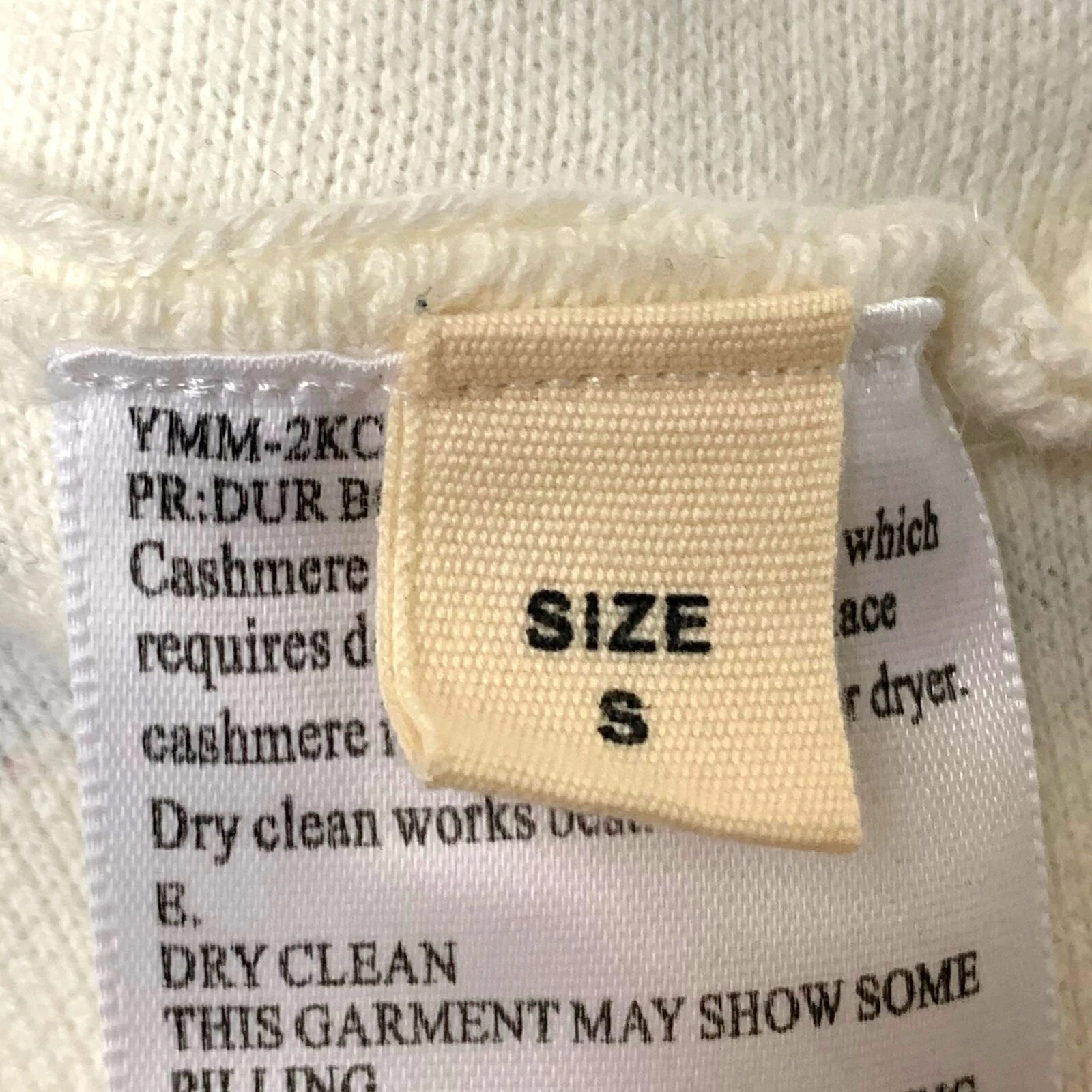 OFF WHITE Abito midi Dur BonBon bianco sporco blu navy misto cashmere maglia stretta donna taglia small