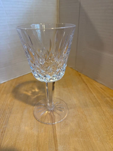 Vintage Set of 8 WATERFORD CRYSTAL Lismore 5-7/8" Claret Wine Glasses Lot Of 8