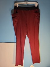 Womens Maroon /Black Joggers Size M