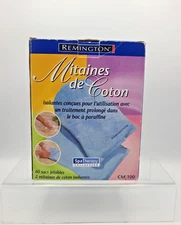 Remington  Insulated  Cotton Mitts & Disposable Glove Liner Spa Therapy .