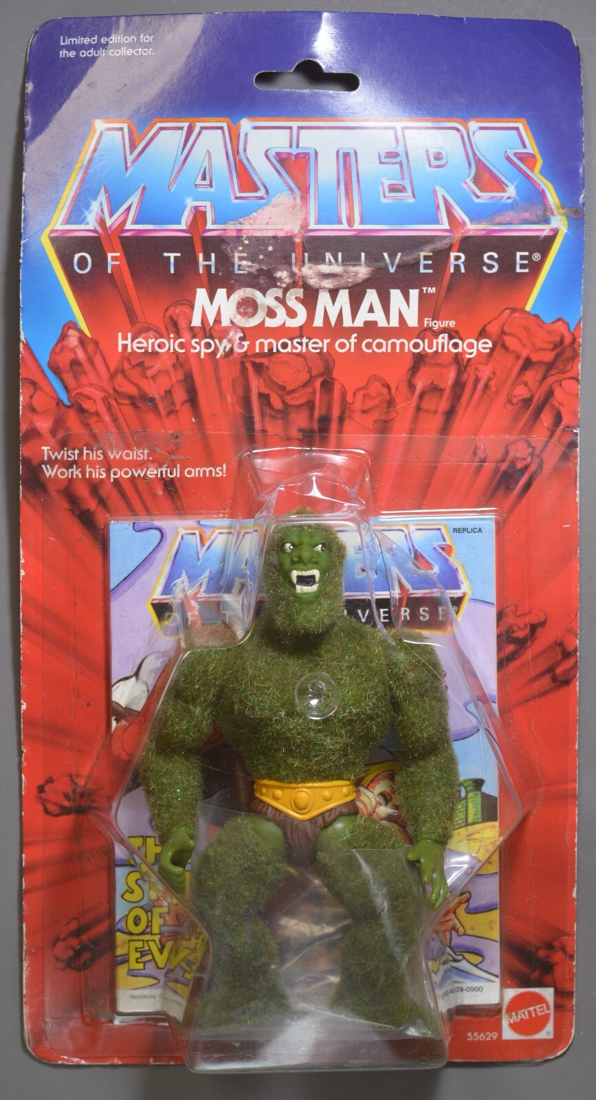 2001 Mattel Masters of the Universe Moss Man Action Figure MOC