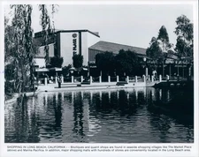 1984 Market Place Shopping Mall Long Beach California Press Photo