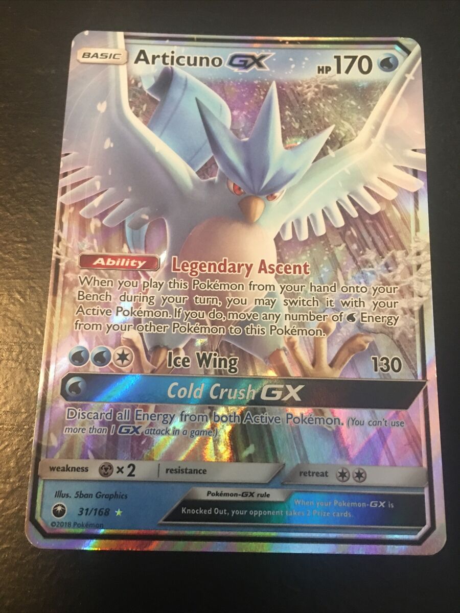 Pokémon TCG Articuno GX Sun & Moon: Celestial Storm 31/168 Ultra Rare