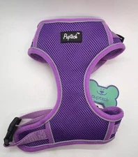NWT~ Pupteck sz L Purple No pull Dog Harness Soft Mesh Padded