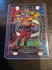 2025 Panini Select - Jayden Daniels #88 Concourse Tri-Color Prizm 063/399 WSH