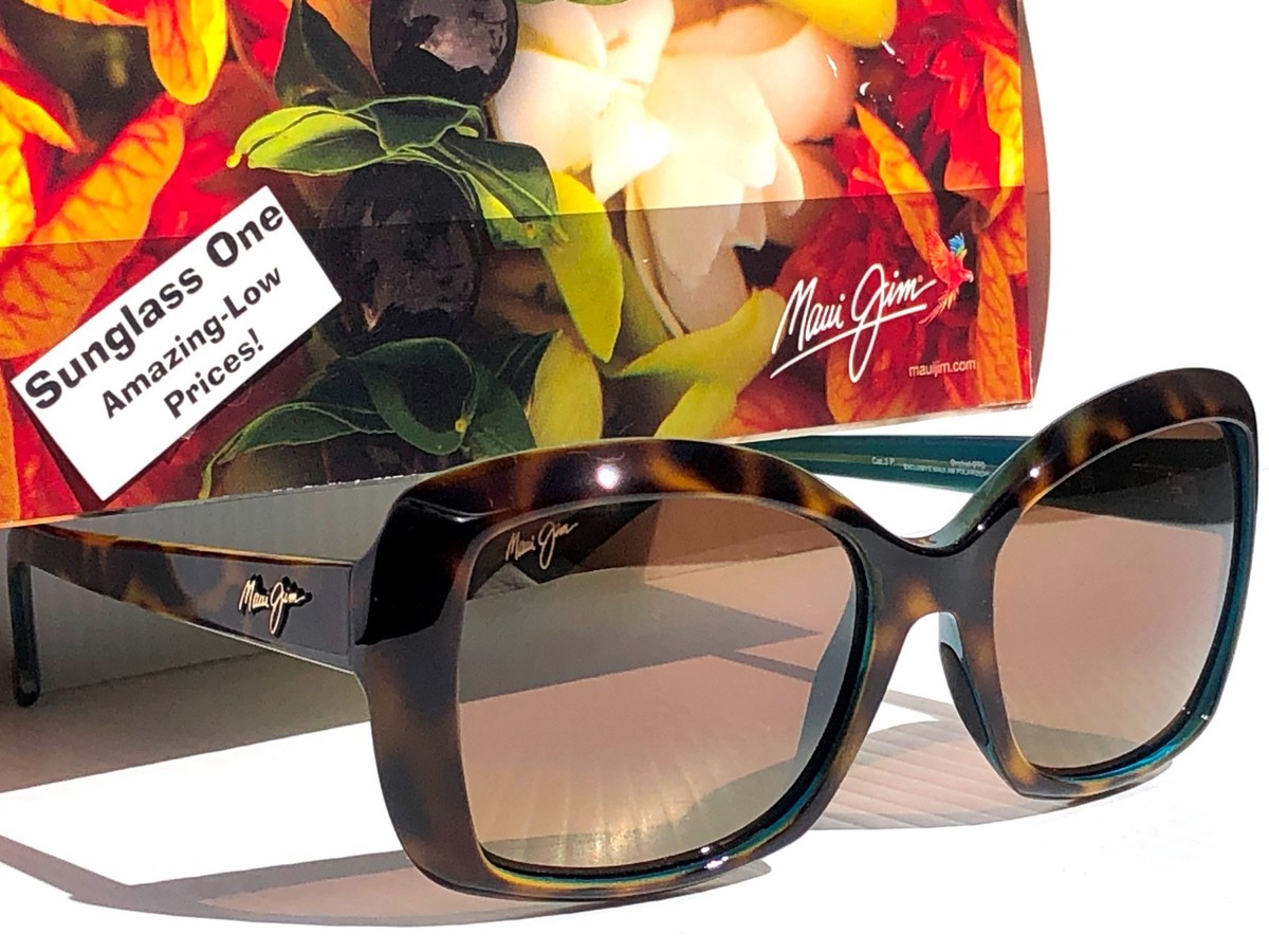 Maui Jim ORCHID Tortoise Peacock POLARIZED HCL Bronze GLASS