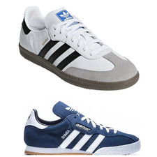 Adidas Samba OG White Leather Navy Suede Trainers UK Size 7 8 8.5 9 9.5 10 11