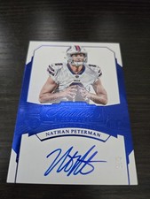 2017 Flawless NATHAN PETERMAN SAPPHIRE 3/5 Auto RC ROOKIE SIGNATURES.