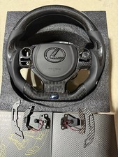 Carbon Fiber Steering Wheel Fits Lexus 2015-25 Rc350 Is350 Paddle Shifters