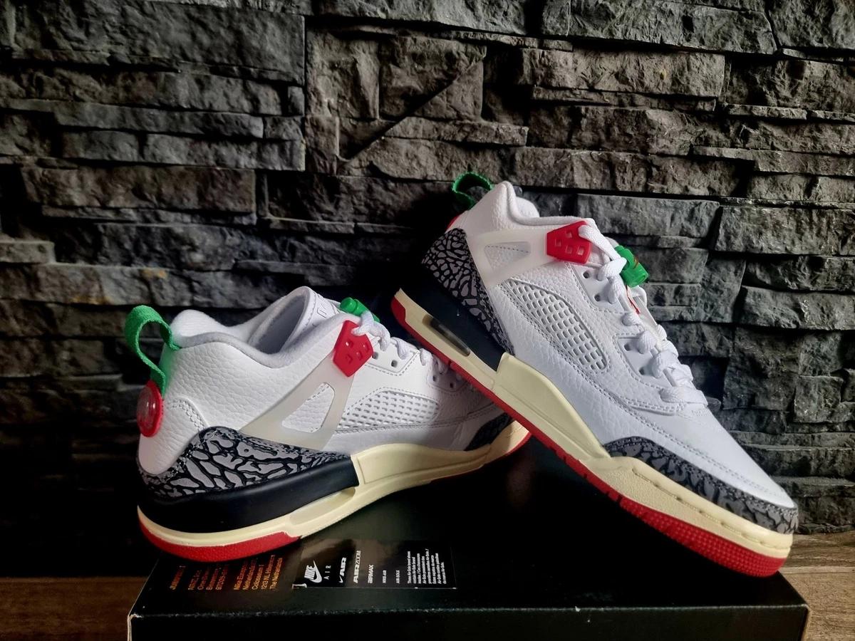 UVP 165£ Jordan Spizike Low SE "Do The Right Thing" Sneaker weiß Gr. UK5,5