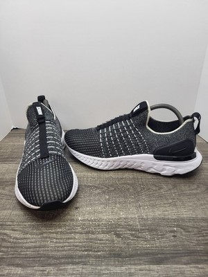 Nike React Phantom Run Flyknit 2 Women's Size 11 Shoe's Black Running Sneakers 