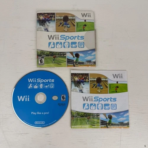 Wii Sports Nintendo Wii Game Disc Manual and Sleeve untested