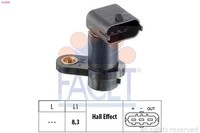Facet Sensor, Nockenwellenposition 9.0449 Passend FüR Fiat Opel