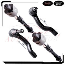 Front Steering Inner & Outer Tie Rod End Fit For 2005-2012 Nissan Pathfinder