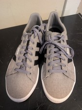 Near Mint ADIDAS Men's 8 Daily 3.0 Sneaker Shoes Dove Gray Black Skater Athletic