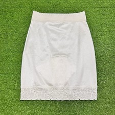 Vintage Lace Half Slip SZ Med. White Shaper Girdle Under Shapewear Slip Girdle