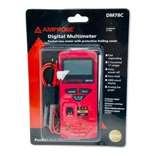 AMPROBE DM78C DIGITAL MULTIMETER POCKET-SIZE NEW/NOS 