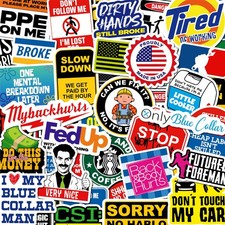 200 Pcs Hard Hat Stickers For Adults No Duplicates Sarcastic Meme Funny St