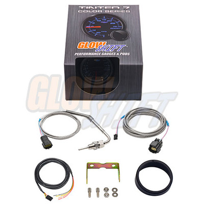 52mm GlowShift Black 7 Color 1500 F Pyrometer EGT Gauge - Foto 7