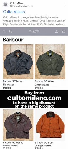 Barbour Classic Beaufort Waxed Jacket Olive Brown Made in England (XL) image 3