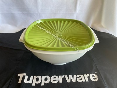 Tupperware Sonnenschüssel Schüssel Sonnendeckel Weis/Grün 2,8 L Neu