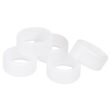 Silicone rubber non-slip bands 1 inch transparent 5pcs